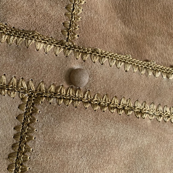 Vintage suede patchwork vest - XL - Picture 4 of 10